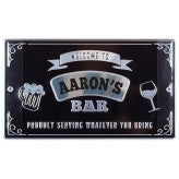 Aaron's bar - Bar signage