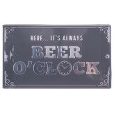 Beer O clock bar sign