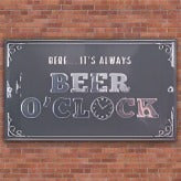 Beer O clock bar sign