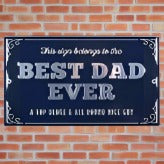 Best dad personalized bar sign