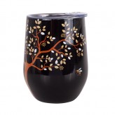 Black tree bee - Wine Tumbler