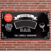 Chalkboard personalized bar sign
