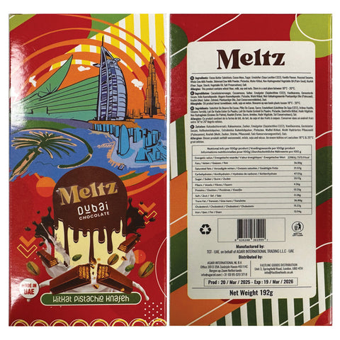 MELTZ DUBAI CHOCOLATE KIT KAT PISTACHIO  192G