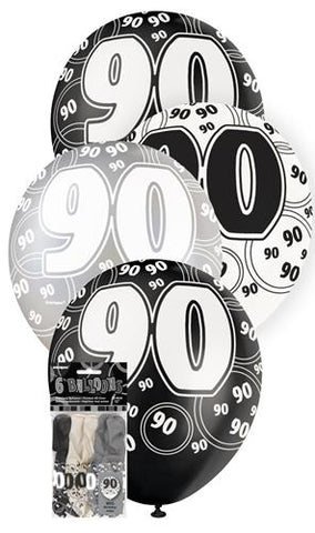 Glitz Black Latex Balloons - 90 - Yakedas Party and Giftware