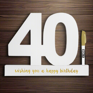 40 Sign it Block White - Yakedas Party and Giftware