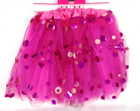 Pink polka dot tutu cheap skirt