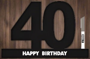 40 Sign it Block Black - Yakedas Party and Giftware