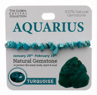 Bracelet Original gemstone - Aquarius born 20th Jan to 19th Feb