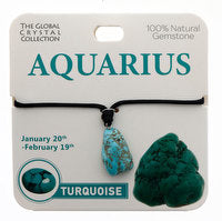 Original gemstone necklace - Aquarius born 20th Jan to 19th Feb