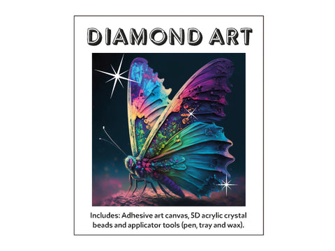 Diamond Art - COLORFUL BUTTERFLY
