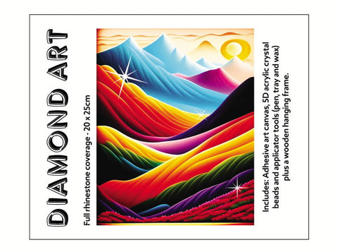 Diamond Art - COLOR DUNES WITH FRAME