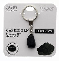 Capricorn Keyring natural Gemstone - Dec 22nd to Jan 19th