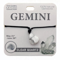 Gemini Necklace natural Gemstone - born between May 21st to Jun 20th