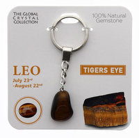 Leo Keyring natural Gemstone - born between Jul 23rd to Aug 22nd