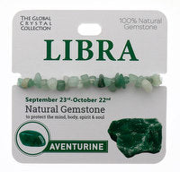 Libra Bracelet natural Gemstone - born between Sept 23rd to Oct 22nd