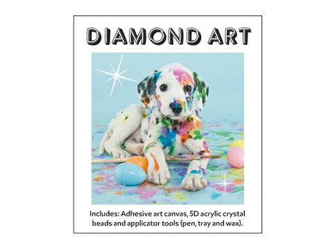 Diamond Art - SPLASHED PAINT ON DOG