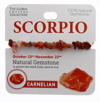 Scorpion Bracelet natural Gemstone - born between Oct 23rd to Nov 22nd