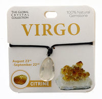 Virgo Necklace natural Gemstone - born between Aug 23rd to Sep 22nd