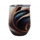 Black & White - Wine Tumbler