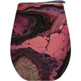 Black lava on cloud - Wine Tumbler