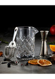 Carved glass cocktail set