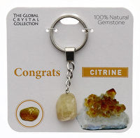 Congratulations Keyring natural Gemstone