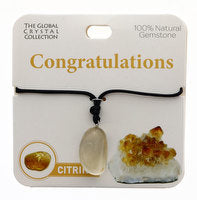 Congratulations Necklace natural gemstone