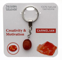 Creativity & Motivation Keyring natural gemstone