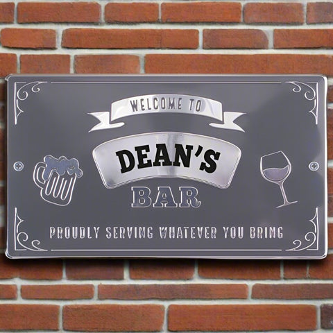 Bar sign with name - Dean's