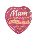 Mum Light Up Heart Magnet