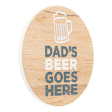 Father's Day Dads Beer Goes Here Coaster