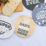 Father's Day Dads Beer Goes Here Coaster