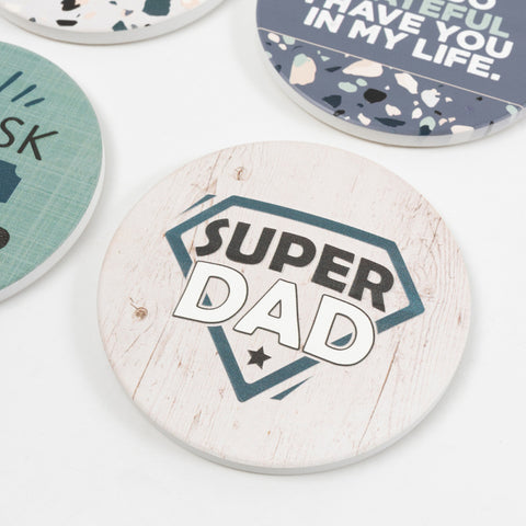 Father's Day Super Dad Coaster