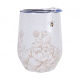 Flower Bee - Wine Tumbler