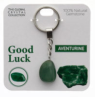 Good luck Keyring natural gemstone