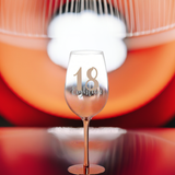 18 ROSE GOLD OMBRE WINE GLASS 430ML