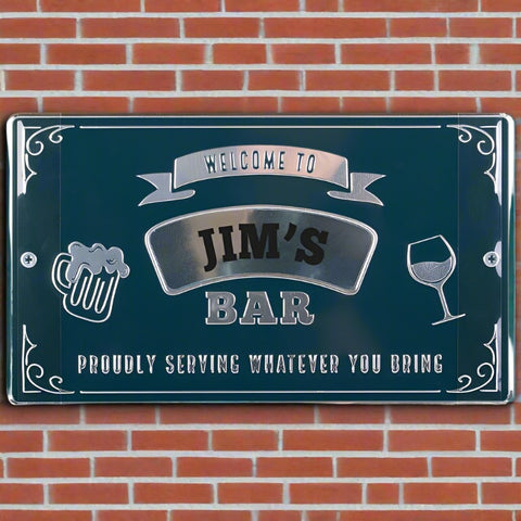 Bar sign with name- Jim's