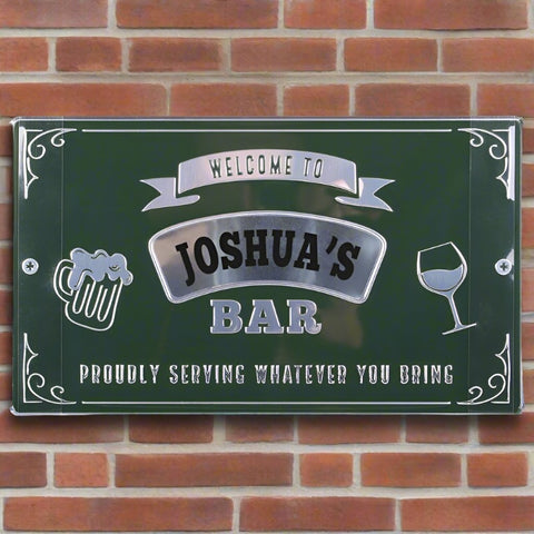 Bar sign with name- Joshua's