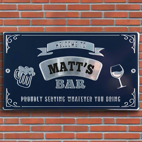 Bar sign with name- Matt's