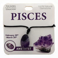 Pisces Necklace natural Gemstone - born between Feb 20th to Mar 20th