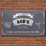 Bar sign with name- Rob's – Yakedas Party and Giftware