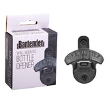 Wall mounted bottle opener