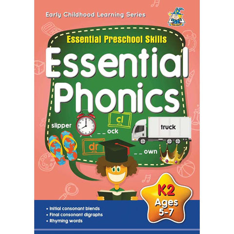 Activity Book 5-7yr Essential Phonics - Yakedas Party and Giftware