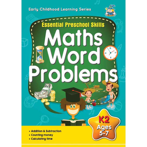 Activity Book 5-7yr Math Word Problems - Yakedas Party and Giftware