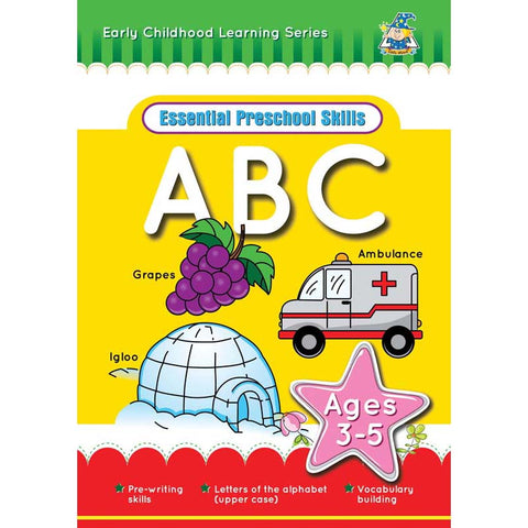 Activity Book 3-5yr Abc L-Case - Yakedas Party and Giftware