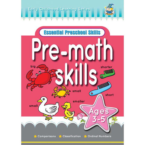 Activity Book 3-5yr Pre Math Skills - Yakedas Party and Giftware