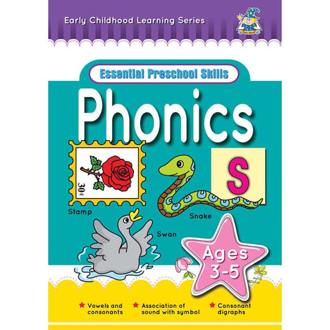 Activity Book 3-5yr Phonics $0.99 - Yakedas Party and Giftware