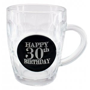30th Dimple Stein Glass - Yakedas Party and Giftware