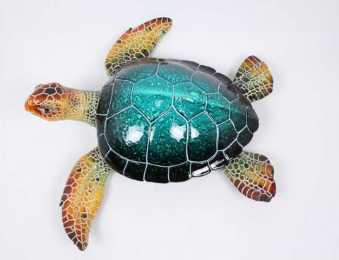 38CM Realistic Marble Blue Turtle - Yakedas Party and Giftware