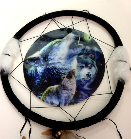 3D Wolf Dream Catcher - Yakedas Party and Giftware